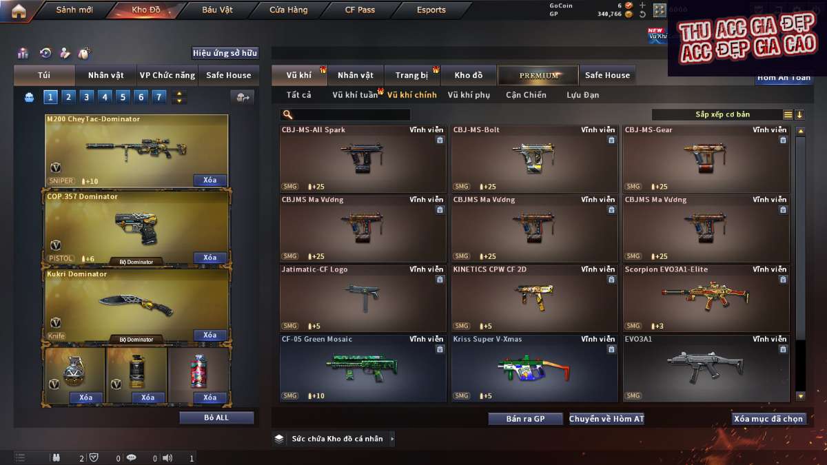 shop acc cf uy tin gia re